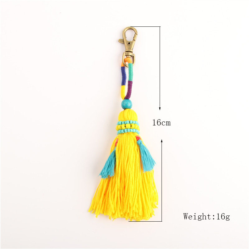 Breloc cu pandantiv cu ciucuri boeme RE, breloc popular cu pompon personalizat, accesorii pentru breloc pentru geantă, breloc pentru femei, breloc de mașină pentru femei J3030