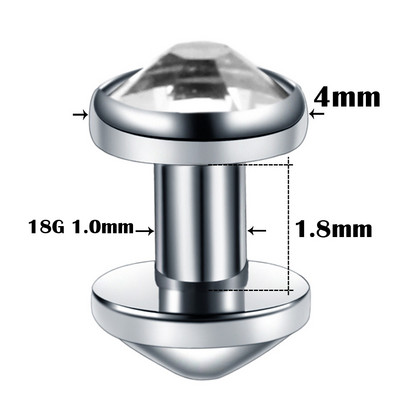 20 buc/lot G23 Titan Micro Anchor Dermal Set Top cu bază Dermal Piercing Ascunde în piele Inele dermice Piercing Bijuterii pentru corp