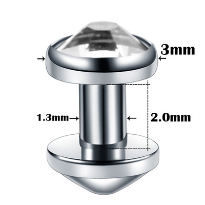 20 buc/lot G23 Titan Micro Anchor Dermal Set Top cu bază Dermal Piercing Ascunde în piele Inele dermice Piercing Bijuterii pentru corp