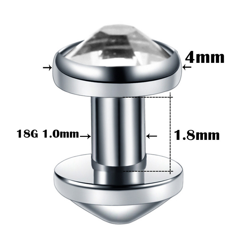 20 buc/lot G23 Titan Micro Anchor Dermal Set Top cu bază Dermal Piercing Ascunde în piele Inele dermice Piercing Bijuterii pentru corp