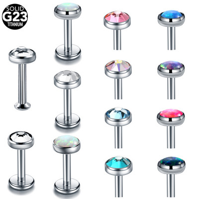 1PC Titan 16G Filet Intern Labret Piercing Tragus Helix Stud Cercei Lip Bar Cartilaj Daith Conch Bijuterii Sexy pentru corp