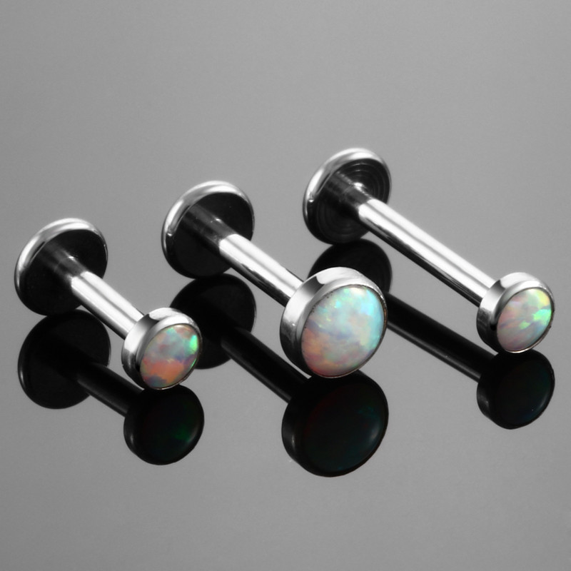 1PC Titan 16G Filet Intern Labret Piercing Tragus Helix Stud Cercei Lip Bar Cartilaj Daith Conch Bijuterii Sexy pentru corp