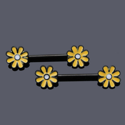 1 perechi de inele sexy pentru mamelon inimă CZ Crystal Barbell scut piercing pentru mamelon Femei Bărbați 316L Oțel Piercing pentru corp Bijuterii Oreja 14G