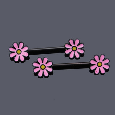 1 perechi de inele sexy pentru mamelon inimă CZ Crystal Barbell scut piercing pentru mamelon Femei Bărbați 316L Oțel Piercing pentru corp Bijuterii Oreja 14G