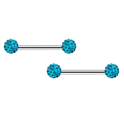 1 perechi de inele sexy pentru mamelon inimă CZ Crystal Barbell scut piercing pentru mamelon Femei Bărbați 316L Oțel Piercing pentru corp Bijuterii Oreja 14G