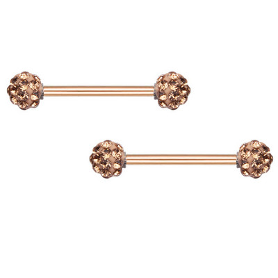 1 perechi de inele sexy pentru mamelon inimă CZ Crystal Barbell scut piercing pentru mamelon Femei Bărbați 316L Oțel Piercing pentru corp Bijuterii Oreja 14G