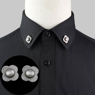 1 pereche de broșe la modă pentru guler de cămașă, frunze de copac, leopard de dragon, coroană triunghiulară, pentru bărbați, femei, accesoriu de uzură zilnică