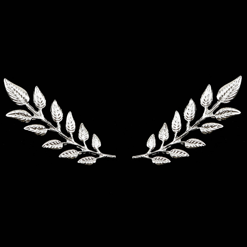 1 pereche de broșe la modă pentru guler de cămașă, frunze de copac, leopard de dragon, coroană triunghiulară, pentru bărbați, femei, accesoriu de uzură zilnică