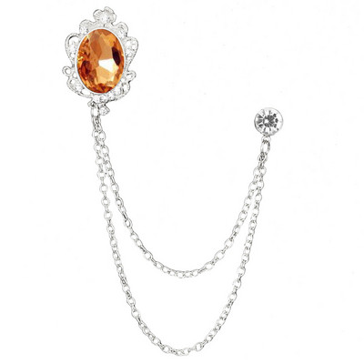 i-Remiel Fashion Nouă Broșe cu lanț cu ciucuri de cristal, costum de personalitate, insignă, rochie, braș, broșă, bijuterii, accesorii de lux pentru bărbați