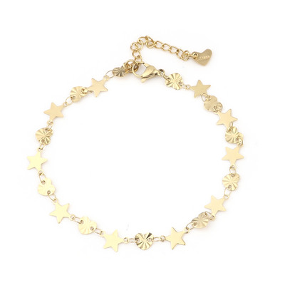 12 stiluri gleznă din oțel inoxidabil 304 Brățară de gleznă cu lanț de culoare aurie pentru femei pe picior, plajă, desculț, bijuterii cu lanț pentru picioare