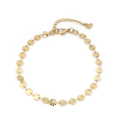 12 stiluri gleznă din oțel inoxidabil 304 Brățară de gleznă cu lanț de culoare aurie pentru femei pe picior, plajă, desculț, bijuterii cu lanț pentru picioare