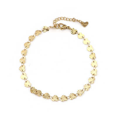 12 stiluri gleznă din oțel inoxidabil 304 Brățară de gleznă cu lanț de culoare aurie pentru femei pe picior, plajă, desculț, bijuterii cu lanț pentru picioare