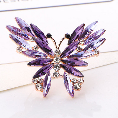 Nouă frumusețe fluture broșe 6 culori emailat fluture insecte petrecere casual broșă ace cadouri
