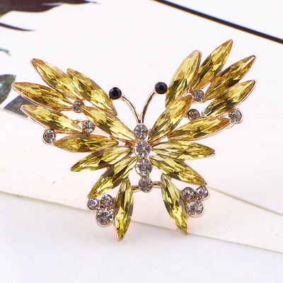 Nouă frumusețe fluture broșe 6 culori emailat fluture insecte petrecere casual broșă ace cadouri