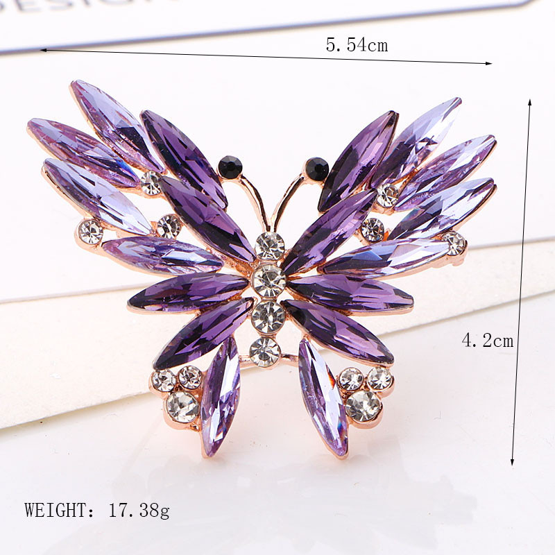 Nouă frumusețe fluture broșe 6 culori emailat fluture insecte petrecere casual broșă ace cadouri