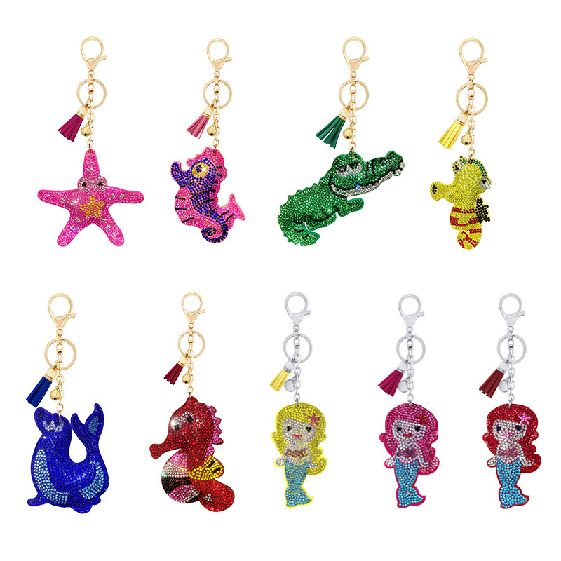 2020, cadou mic, seria de personaje de desene animate oceanice, breloc din catifea stralucitoare, pandantiv, accesorii pentru clopot