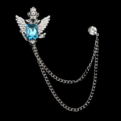 Nova robna marka Mali broš s lančićem za poker s kićankama Za Cool muškarca Ženu Party Bar Chic Odijelo od legure cinka Na reveru Unisex dodaci