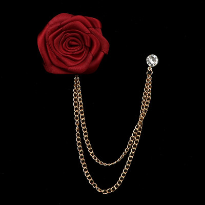 Nova robna marka Mali broš s lančićem za poker s kićankama Za Cool muškarca Ženu Party Bar Chic Odijelo od legure cinka Na reveru Unisex dodaci