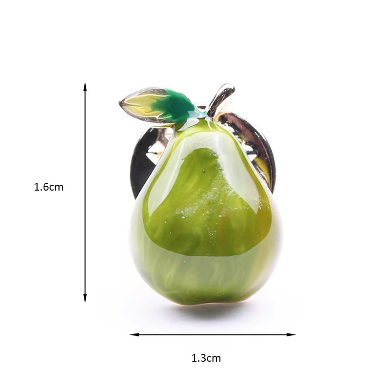 Wuli&baby Ace de guler de pere emailate pentru femei, unisex, 2 culori, cămașă de rochie, ace de broșă casual pentru birou, Cadouri