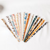 Ace de păr din acetat 16 stiluri Moda Femei Fete Bețișoare de păr în formă de bețișoară Agrafe de păr Accesorii de bijuterii de păr de nuntă