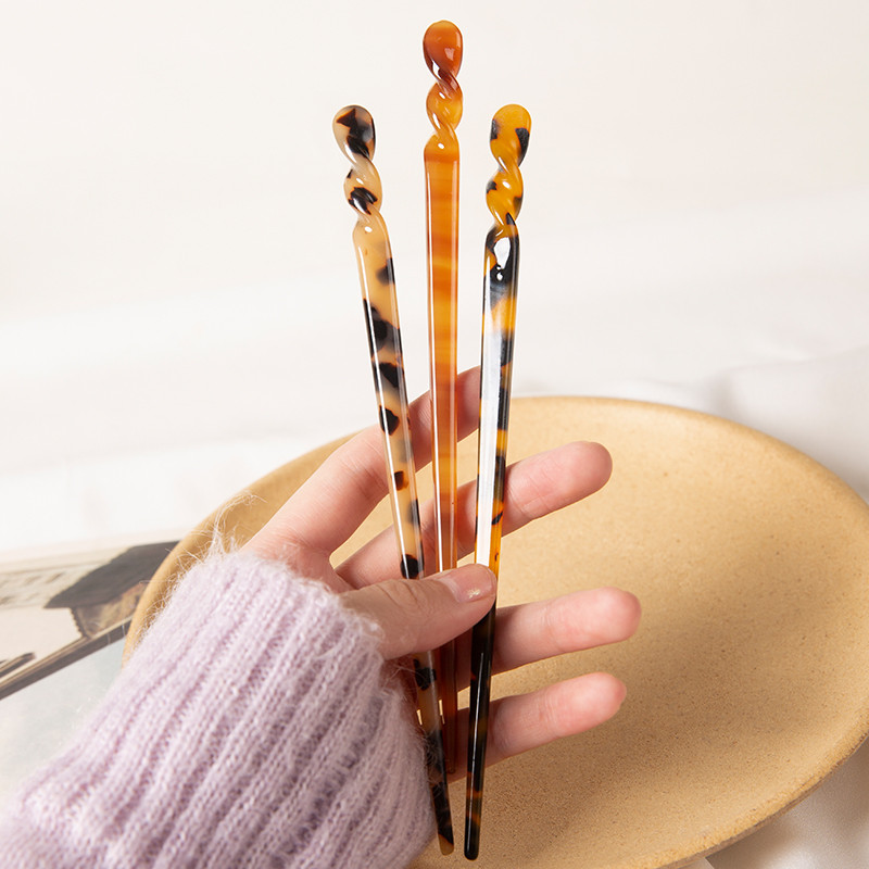 Ace de păr din acetat 16 stiluri Moda Femei Fete Bețișoare de păr în formă de bețișoară Agrafe de păr Accesorii de bijuterii de păr de nuntă