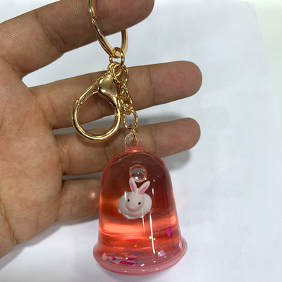 Kreativni šareni plutajući zec privjesak za ključeve Slatki pokretni tekući privjesci za ključeve u 4 stila Ženska automobilska torba Privjesak Gadgeti Igračke Poklon