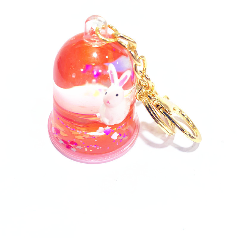 Kreativni šareni plutajući zec privjesak za ključeve Slatki pokretni tekući privjesci za ključeve u 4 stila Ženska automobilska torba Privjesak Gadgeti Igračke Poklon