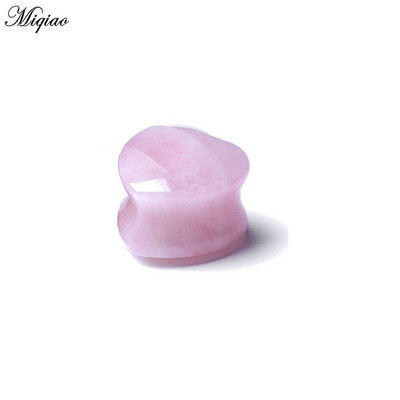 Miqiao 1buc expansiune ureche fierbinte dragoste în formă de inimă piatră cercei pinna cercei piercing bijuterii Plug tunel bijuterii