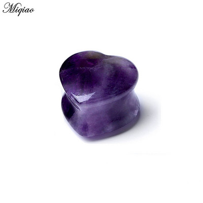 Miqiao 1buc expansiune ureche fierbinte dragoste în formă de inimă piatră cercei pinna cercei piercing bijuterii Plug tunel bijuterii