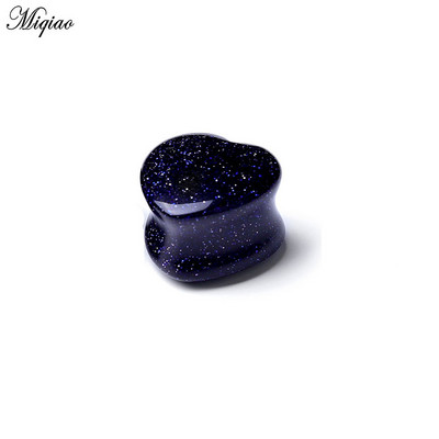 Miqiao 1buc expansiune ureche fierbinte dragoste în formă de inimă piatră cercei pinna cercei piercing bijuterii Plug tunel bijuterii