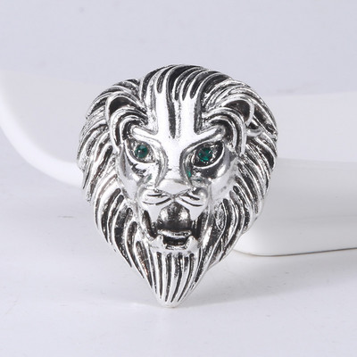 Broșe cu cap de leu de animale de epocă Costum cu strasuri Cămașă Ace pentru revere Corsaj Bijuterii unisex Cadouri pentru bărbați și femei Accesorii