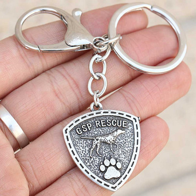 Breloc de salvare pentru câine labă Accesorii pentru iubitorii de animale de companie Greyhound Bulldog Labrador Beagle GSP Pointer Doggy Print Bijuterii cadou pentru cățeluș
