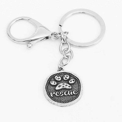 Breloc de salvare pentru câine labă Accesorii pentru iubitorii de animale de companie Greyhound Bulldog Labrador Beagle GSP Pointer Doggy Print Bijuterii cadou pentru cățeluș