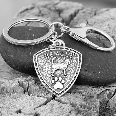 Breloc de salvare pentru câine labă Accesorii pentru iubitorii de animale de companie Greyhound Bulldog Labrador Beagle GSP Pointer Doggy Print Bijuterii cadou pentru cățeluș