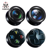 KUBOOZ Fashion Maner Camera Cheie Acrilic Suruburi pentru urechi Manometre Expansoare dopuri pentru urechi Tuneluri Bijuterii pentru corp Piercing Cercei Cadou 2BUC