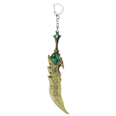 Játék LOL Thresh Weapon League of Legends Keychains League Rank Jinx Darts Weapon Riven The penge of exile Keychain
