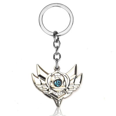 Játék LOL Thresh Weapon League of Legends Keychains League Rank Jinx Darts Weapon Riven The penge of exile Keychain