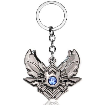 Játék LOL Thresh Weapon League of Legends Keychains League Rank Jinx Darts Weapon Riven The penge of exile Keychain
