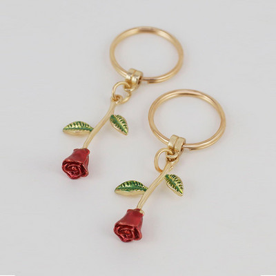 2 bucăți cu dragoste text simbolic breloc aliaj flori trandafiri breloc în formă de inimă bijuterii Ziua Îndrăgostiților cadouri pentru cupluri