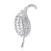 Broșă vintage cu frunze cu stras pentru femei Broșă elegantă Ace Bijuterii la modă de petrecere Accesoriu de iarnă 2 culori