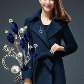 Broșă Xingyunday cu perle din cristal, pentru femei, la modă, 2021