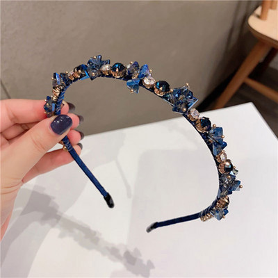 Νότια Κορέα Κρυστάλλινο Δίχτυ κεφαλής Rhinestone Κόκκινο INS Γαλλικό κομψό συμπόσιο κεφαλόδεσμο Γυναικεία