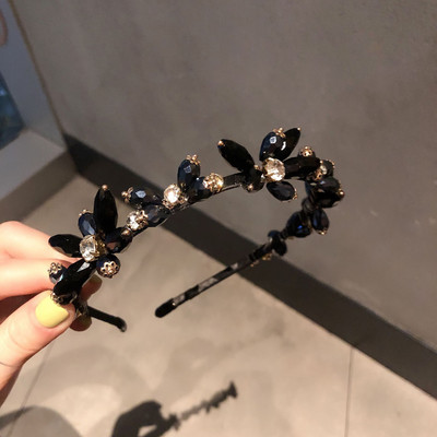 Coreea de Sud Cristal Stras Bentiță Net Roșu INS Franțuzesc Elegant Bandita Banchet Presiunea părului Par Coșcă Femei