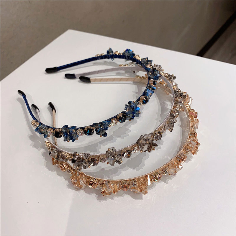 Coreea de Sud Cristal Stras Bentiță Net Roșu INS Franțuzesc Elegant Bandita Banchet Presiunea părului Par Coșcă Femei