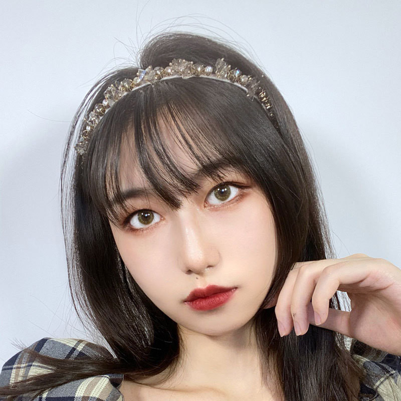 Coreea de Sud Cristal Stras Bentiță Net Roșu INS Franțuzesc Elegant Bandita Banchet Presiunea părului Par Coșcă Femei