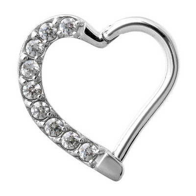 2020 Nou Top 10 oțel în formă de lună cerc cu balamale inel pentru nas mamelon Clicker cartilaj ureche tragus helix piercing buze bijuterii