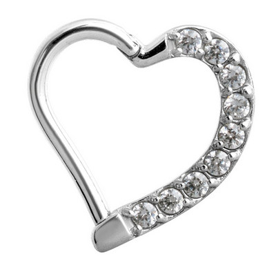 2020 Nou Top 10 oțel în formă de lună cerc cu balamale inel pentru nas mamelon Clicker cartilaj ureche tragus helix piercing buze bijuterii