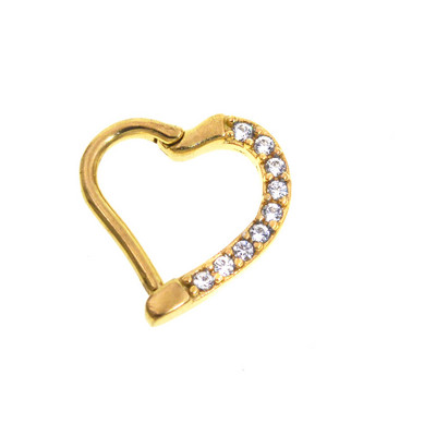 2020 Nou Top 10 oțel în formă de lună cerc cu balamale inel pentru nas mamelon Clicker cartilaj ureche tragus helix piercing buze bijuterii