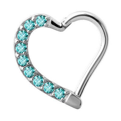 2020 Nou Top 10 oțel în formă de lună cerc cu balamale inel pentru nas mamelon Clicker cartilaj ureche tragus helix piercing buze bijuterii