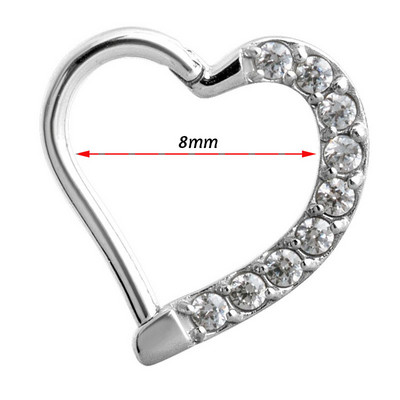 2020 Nou Top 10 oțel în formă de lună cerc cu balamale inel pentru nas mamelon Clicker cartilaj ureche tragus helix piercing buze bijuterii